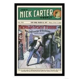 Nick Carter Facing an Unseen Terror Giclee Poster Print, 18x24