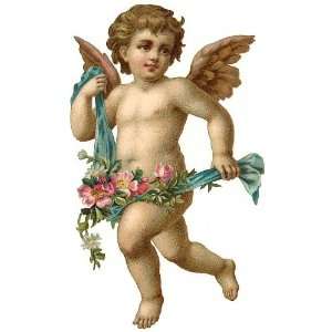 Victorian Angels Image No 61 Sheet of 21 Personalised Glossy Stickers 