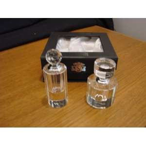 Oleg Cassini Crystal Perfume Bottle Set   Set E   New in Box