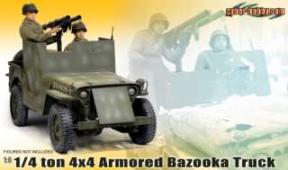 Dragon 1/6 scale WWII US 4x4 Armored Bazooka Truck Jeep  