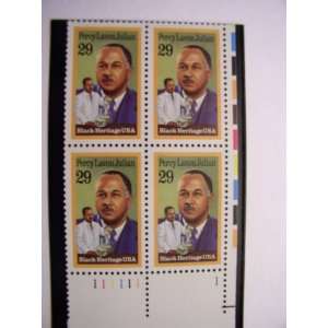 US 1993 Postal Stamps, Percy Lavon Julian, Black Heritage, S# 2746, PB 