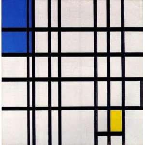 Hand Made Oil Reproduction   Piet Mondrian   24 x 24 inches   Rhythm 