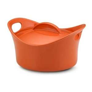 Rachael Ray 55219 Bubble and Brown 2.75 Qt. Round Covered Casserole in 