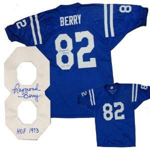  Raymond Berry Autographed Jersey with HOF 1973 