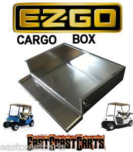 EZGO TXT Golf Cart Aluminum Diamond Plate Cargo Bed / Utility Box 
