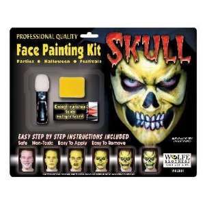 Skull Face Painting Kit Halloween Costume Makeup Kit  