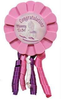 Congratulations Mommy to Be Pink Baby Shower Button Pin  