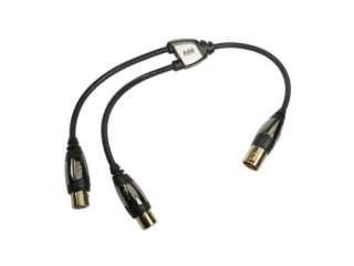 Monster Cable XLR Male (2) XLR Female Y Adapter  