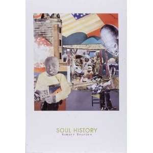  Soul History by Romare Bearden. Size 24 inches width by 