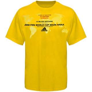 adidas 2010 FIFA World Cup Gold Journey T shirt 884893658537  