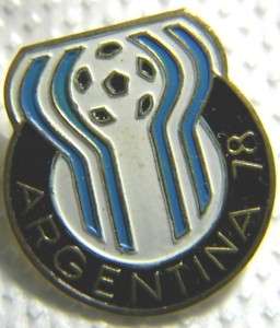 ARGENTINA WORLD CUP 78 SOCCER FOOTBAL ENAMELED OFFICIAL  