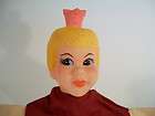 Queen Princess Hand Puppet Vinyl Head Cloth Body No Tags