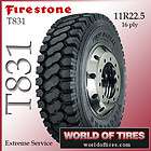 Firestone T831   11R22.5 16 ply   semi truck tires   22.5 tire 