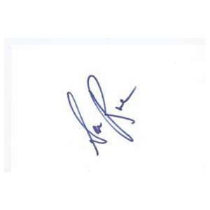 SARA RUE Signed Index Card In Person