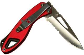   Fishing Knife with Belt Clip and Dual Thumb Studs for Right/Left Hand