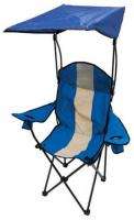 Folding Canopy Beach Camping Chair w/ Carrying Bag  