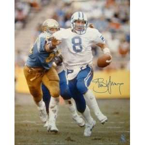  NEW/MINT Steve Young SIGNED 16x20 BYU Young Hologram 