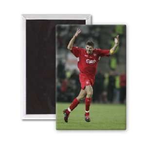 Steven Gerrard   3x2 inch Fridge Magnet   large magnetic button 