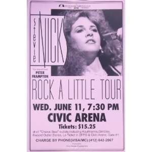  Stevie Nicks Stevie Nicks Rock a Little Tour Concert Sheet 