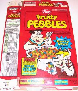 1994 Fruity Pebbles Cereal Box ee077  