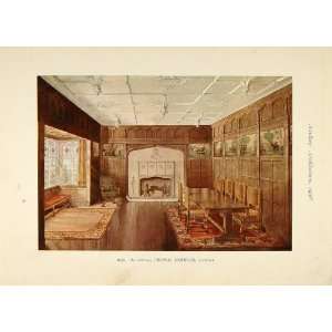  1908 Print An Interior THOMAS JOHNSON Architect England 