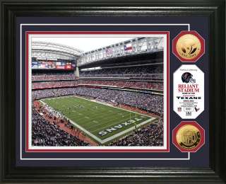 Houston Texans Reliant Stadium Gold Coin Photo Mint  