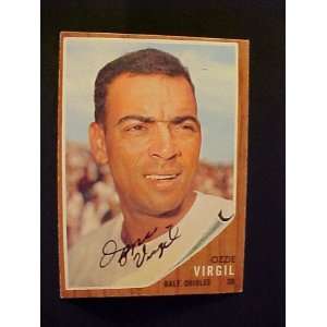  Ozzie Virgil Baltimore Orioles #327 1962 Topps Autographed 