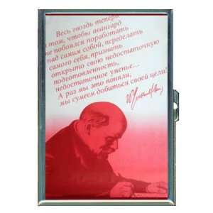 Russia Vladimir Lenin Poster ID Holder, Cigarette Case or Wallet MADE 