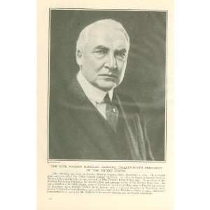  1923 President Warren G Harding 