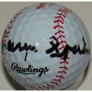 Warren Spahn SIGNED Baseball Golf Ball BRAVES