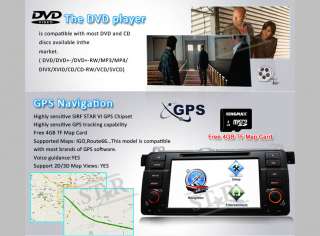   E46 318 320 325 Car DVD Player GPS Navigation Radio Stereo System