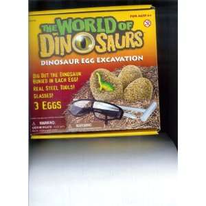    The Wold of Dinosaurs Dinosaur Egg Excavation Toys & Games