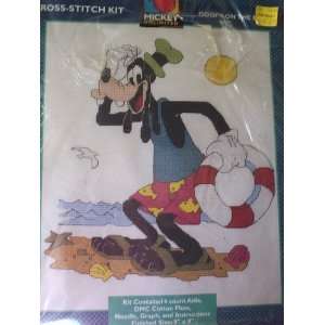   Unlimited Goofy on the Beach Cross Stitch Kit Arts, Crafts & Sewing