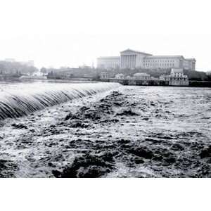  Waterfalls with Art Museum in Distance, Philadelphia, PA 