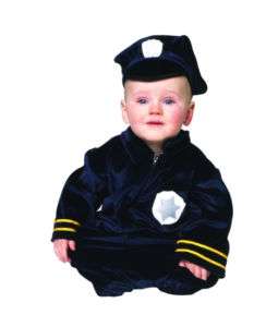 Baby Police Officer Bunting Newborn Halloween Costume  