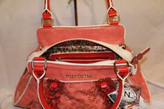 Nicole Lee P1467 S Floria Flower Pink Papaya Handbag  