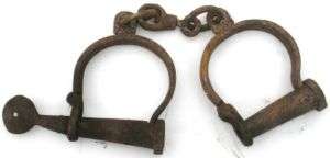 Civil War Slave Old West Pirate Police Handcuffs Reprod  
