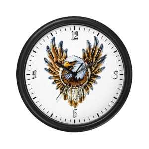  Wall Clock Bald Eagle with Feathers Dreamcatcher 