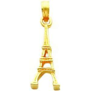  14K Gold Eiffel Tower Charm Jewelry