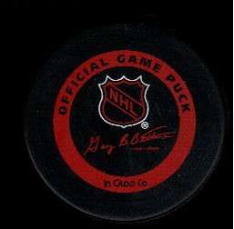 NHL 95 Stanley Cup Playoffs Rare Bettman Game Hockey Puck Check My 