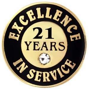  Excellence In Service Pin   21 years 