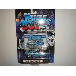  2001 Muscle Machines 164 Scale 66 Mustang Ice Blue #01 