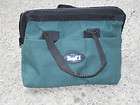 NEW TOUGH 1 GROOMING TOTE HUNTER GREEN W/BLACK TRIM DOUBLE POCKETS 