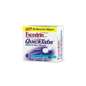 Excedrin Quicktabs Fast Dissolving Pain Reliever Tablets, Peppermint 