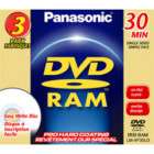 PANASONIC LM AF120U DVD RAM MINI CAMCORDER DISC 3 PK