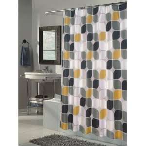   Extra Long Printed Fabric Shower Curtain, 70 Inch by 84 Inch Home
