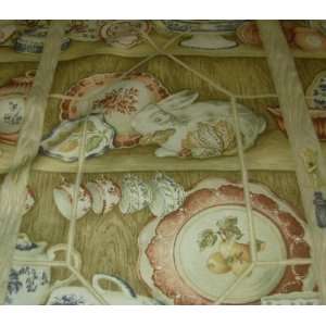   Fabric, Fine China (transferware china in a cupboard), Fabric By the