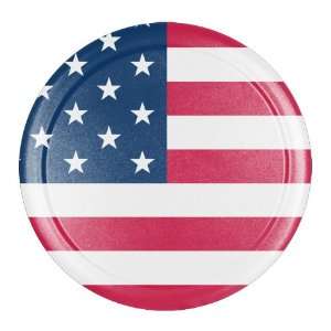 33 American Flag Spare Tire Cover   Molded Plastic Face   Boomerang 