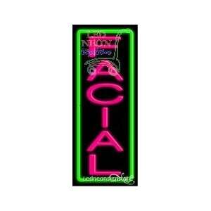  Facial Virtual Neon Sign 13 inch tall x 32 inch wide x 3.5 