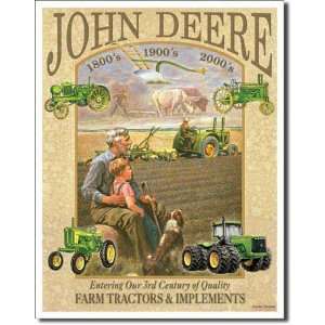 John Deere 3rd Century of Farm Tractors Implements Retro Vintage Tin 